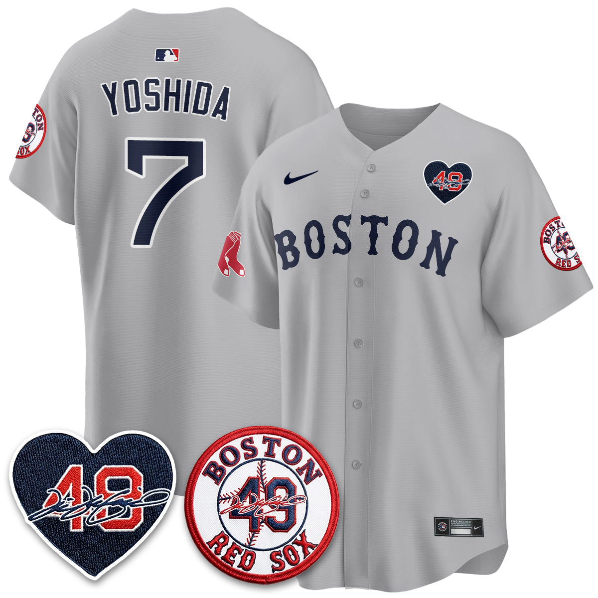 BOS Tim Wakefield Memorial Patch Vaper Premier Limited Jersey - Stitched