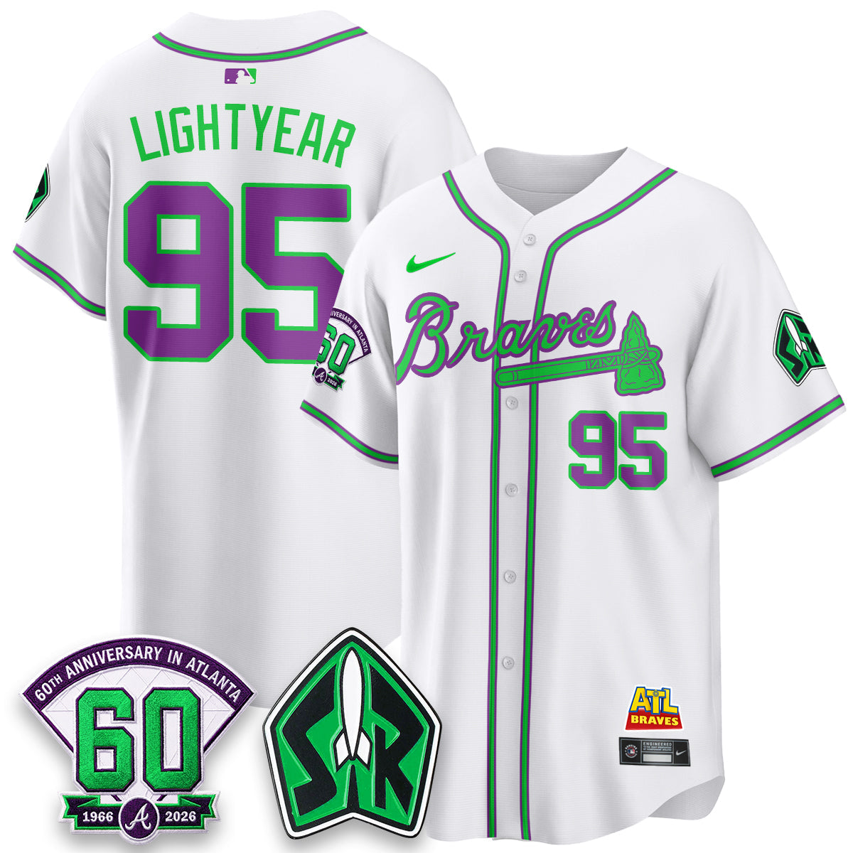 ATL 60th Anniversary Space Ranger Edition Vapor Limited Jersey - Stitched