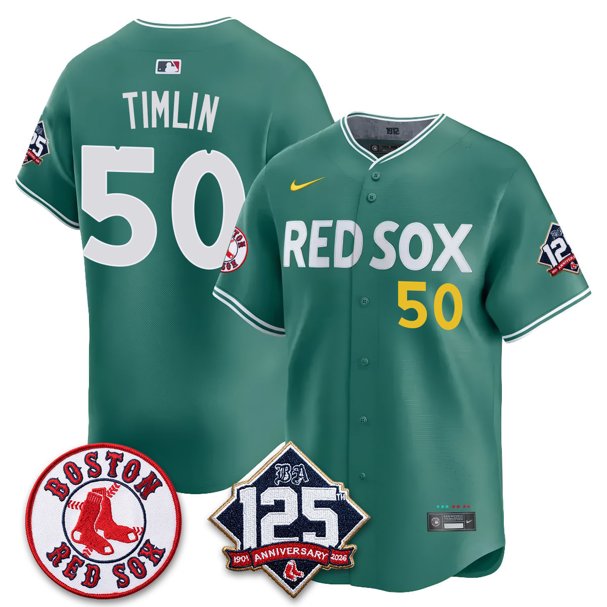 BOS 125th Anniversary Patch Vapor Jersey - Stitched