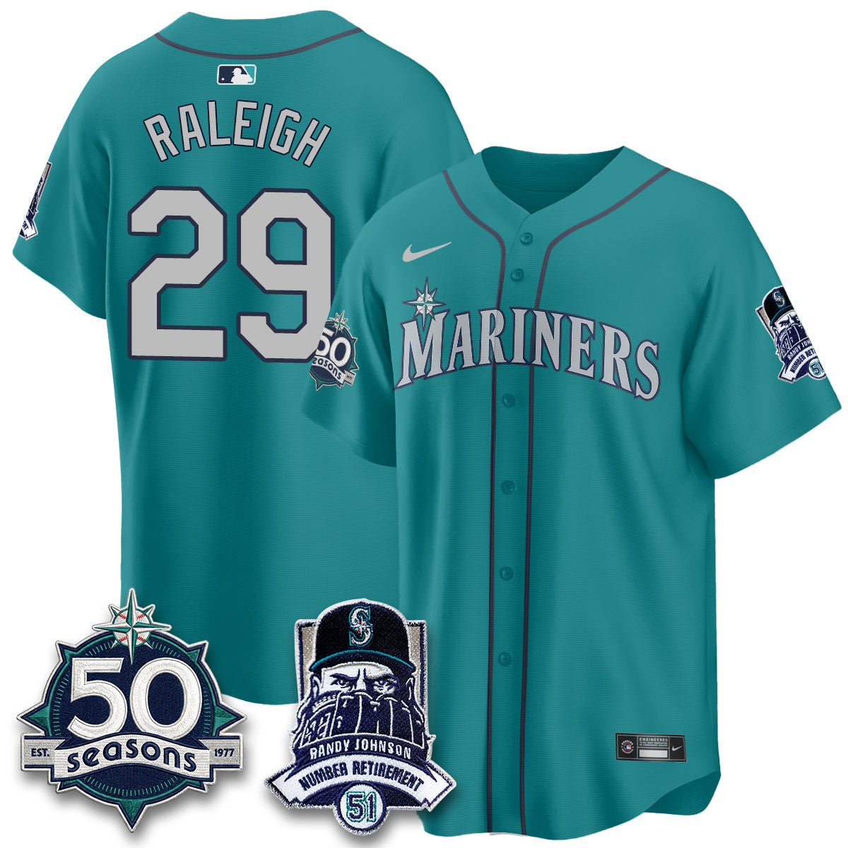 SEA Randy Johnson Vapor Limited Jersey V2- All Stitched