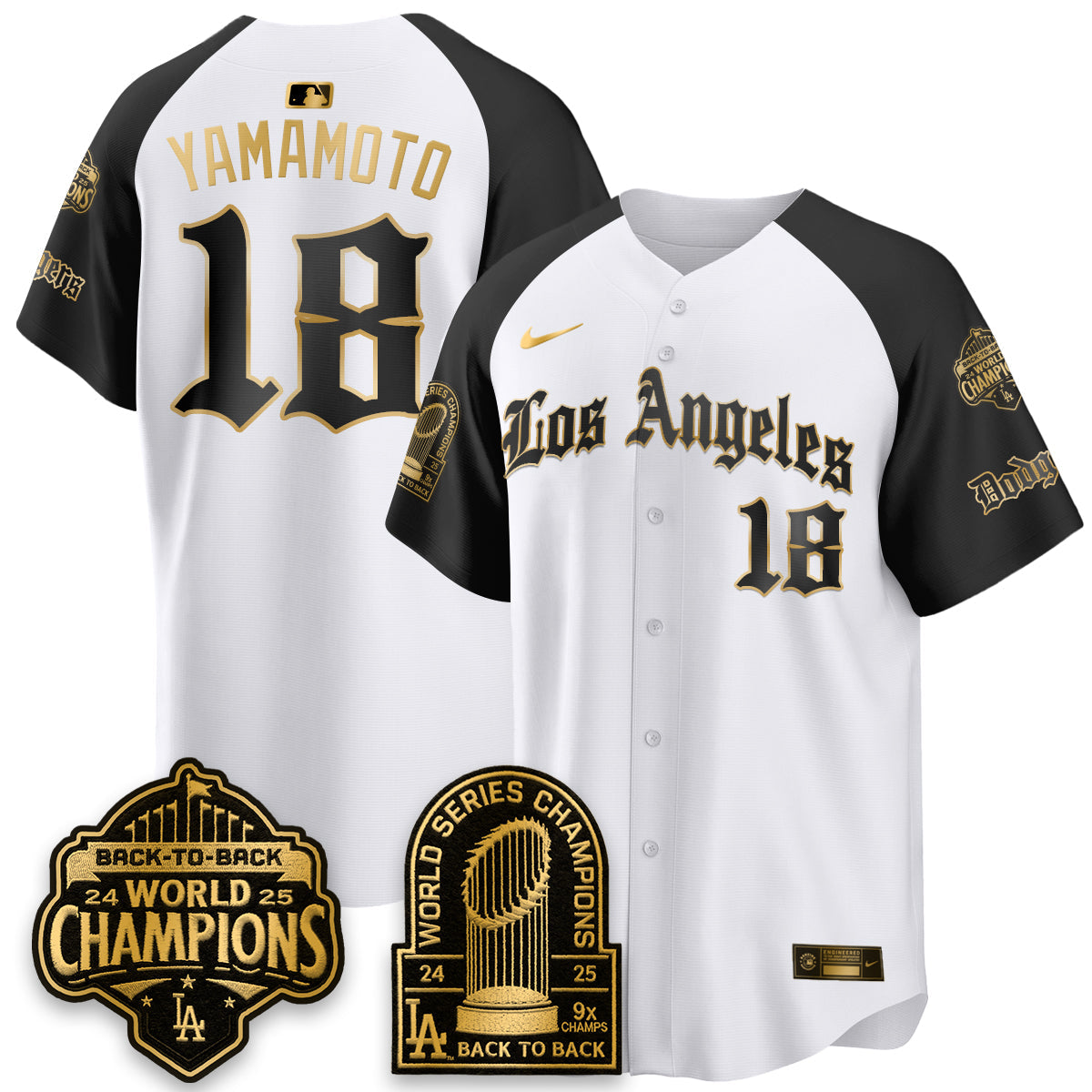 LAD WS Champions Back 2 Back Patch Vapor Premier Limited Gothic Edition Jersey - All Stitched
