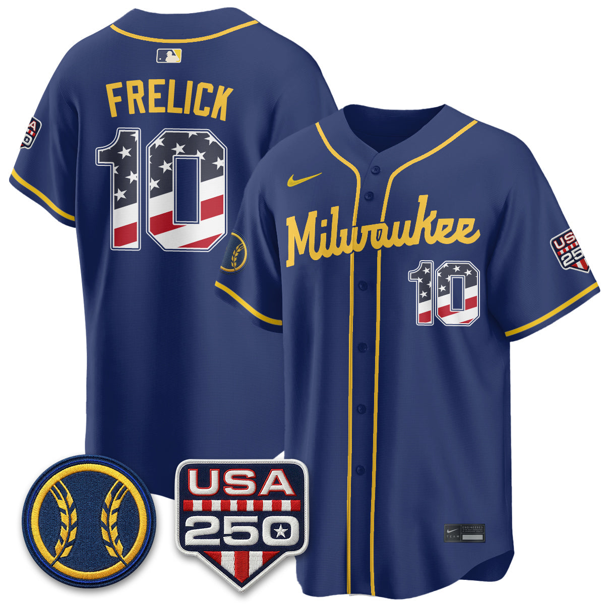 MIL Fourth of July Vapor Limited Jersey - Stitched