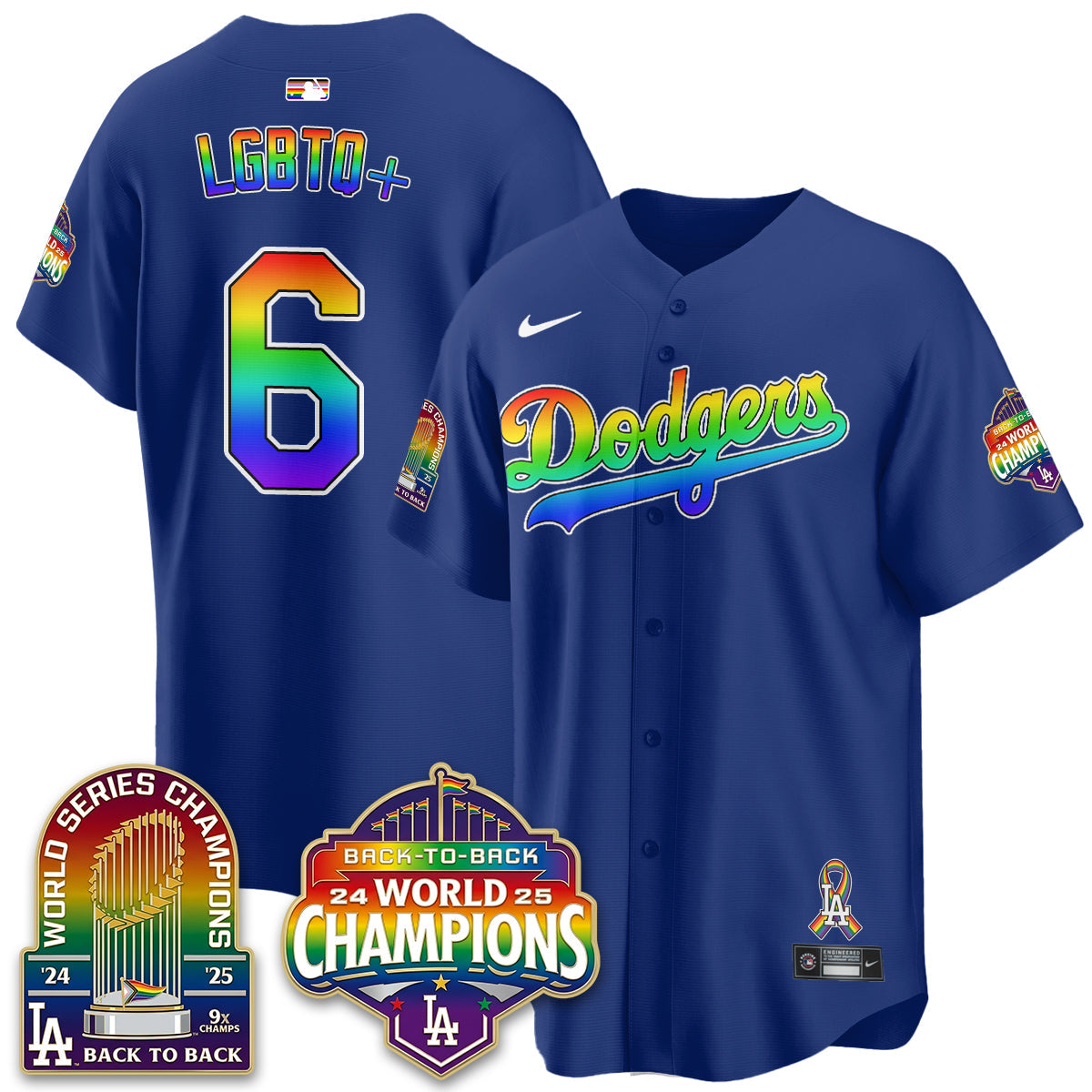 LAD Happy Pride Month Vapor Jersey - Stitched