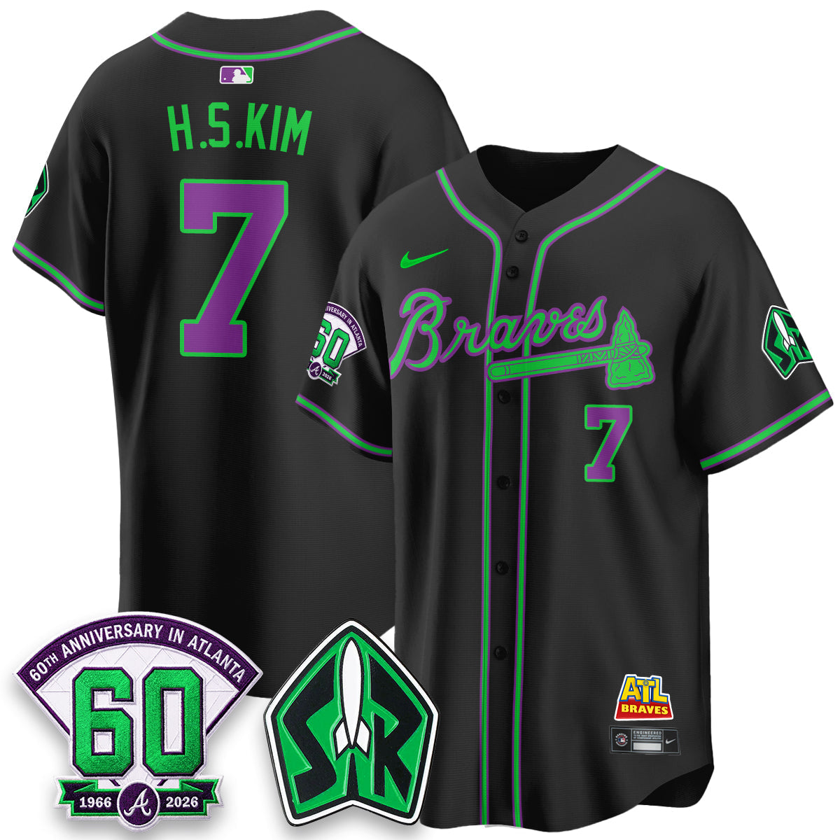 ATL 60th Anniversary Space Ranger Edition Vapor Limited Jersey - Stitched