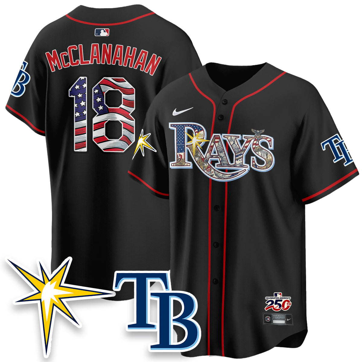 TB 2026 Independence Day USA Vapor Limited Jersey - Stitched