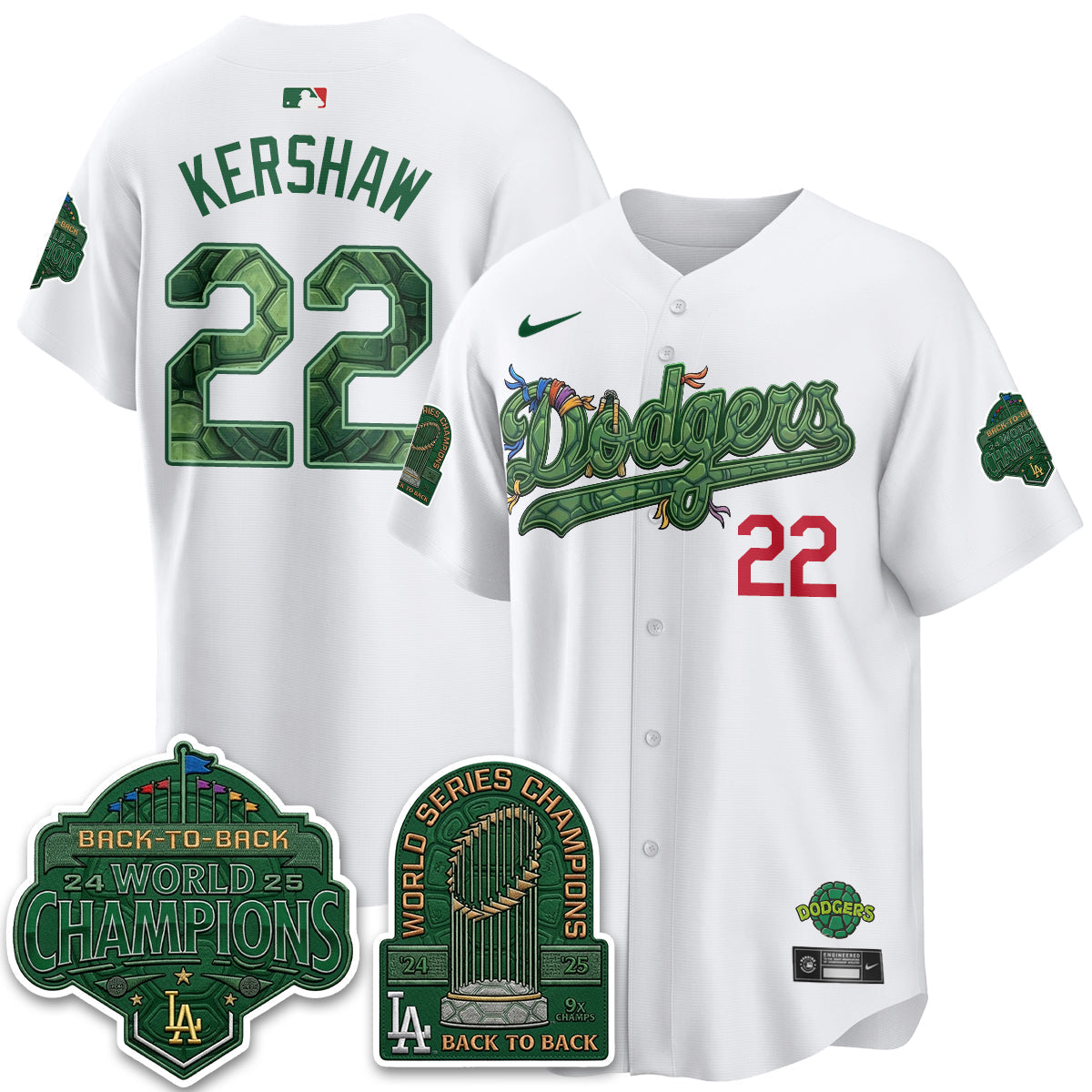 LAD x TMNT 2026 Vapor Jersey - Stitched