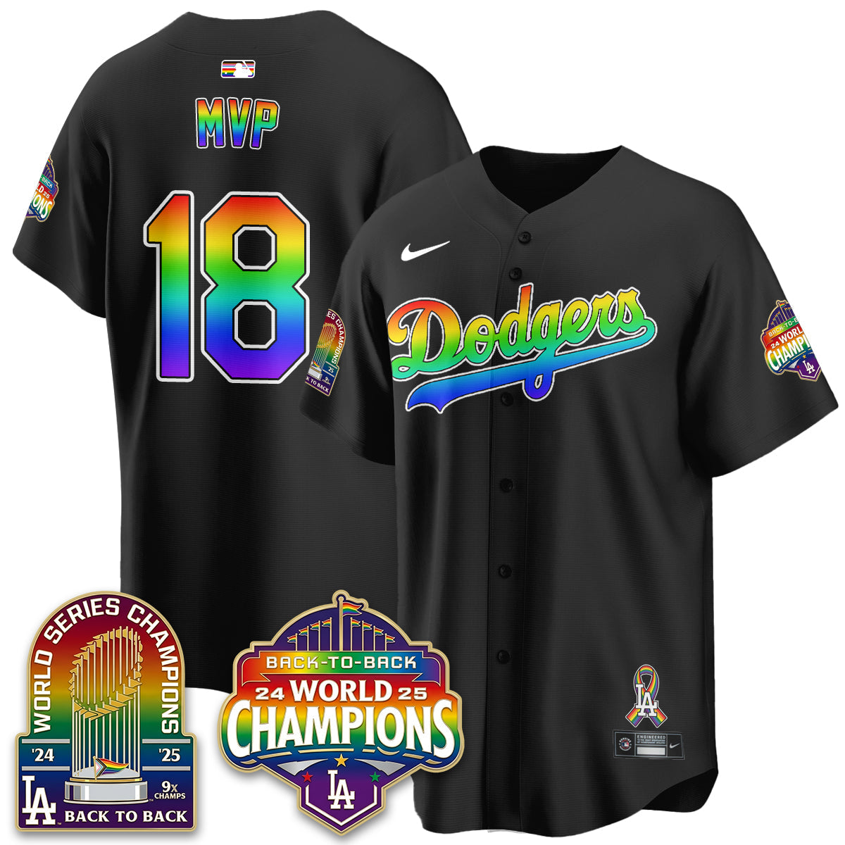 LAD Happy Pride Month Vapor Jersey - Stitched