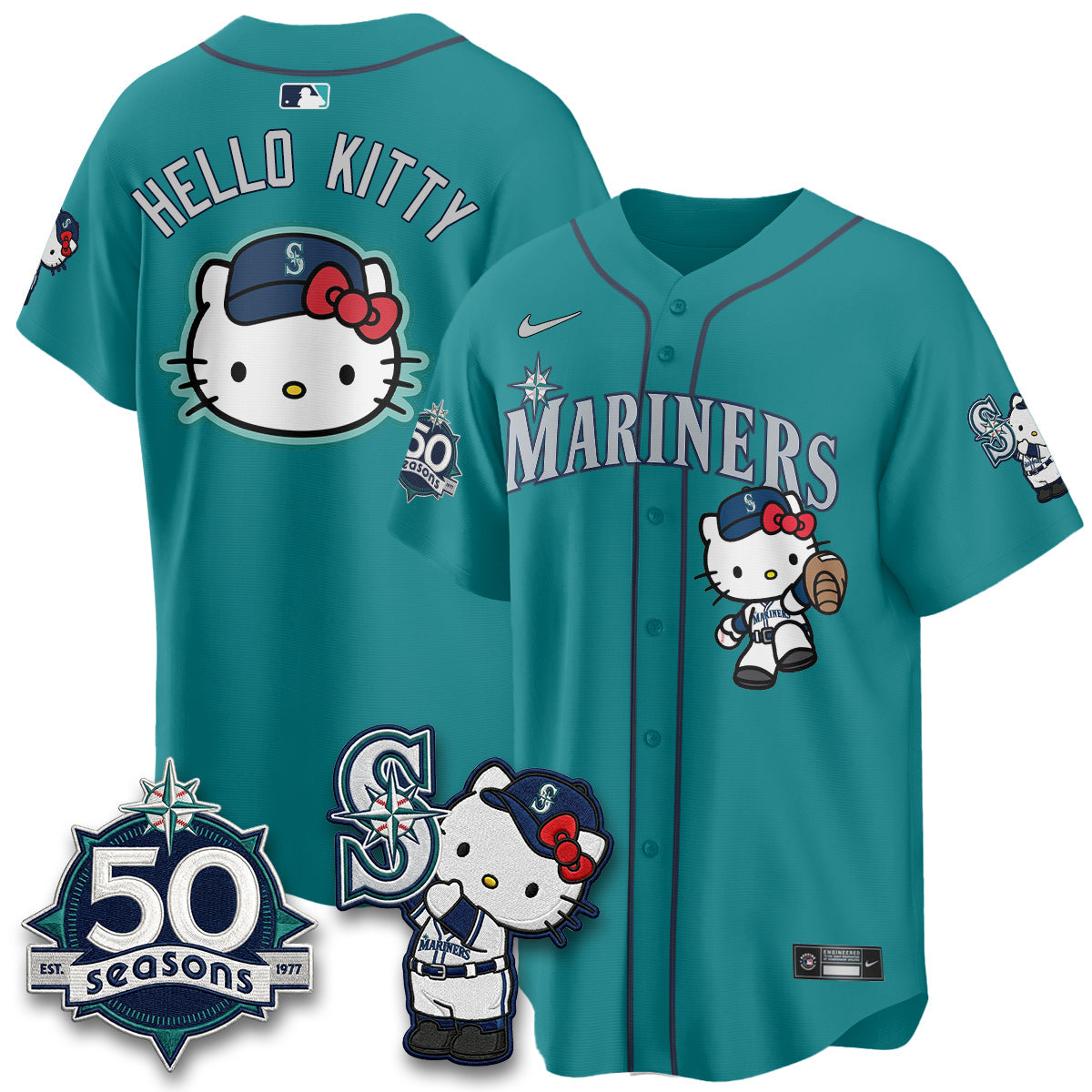 SEA x Meow KT Night Limited Teal Jersey - Stitched