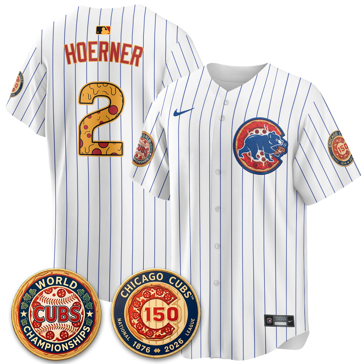 CHC Deep Dish Pizza Vapor Limited Jersey - Stitched