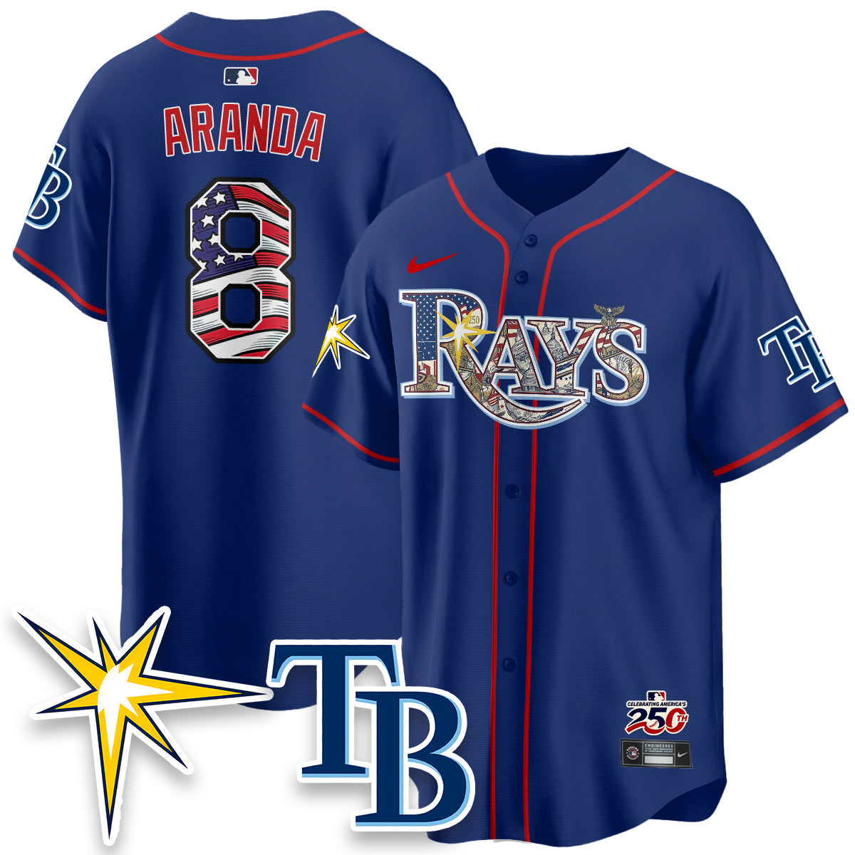 TB 2026 Independence Day USA Vapor Limited Jersey - Stitched
