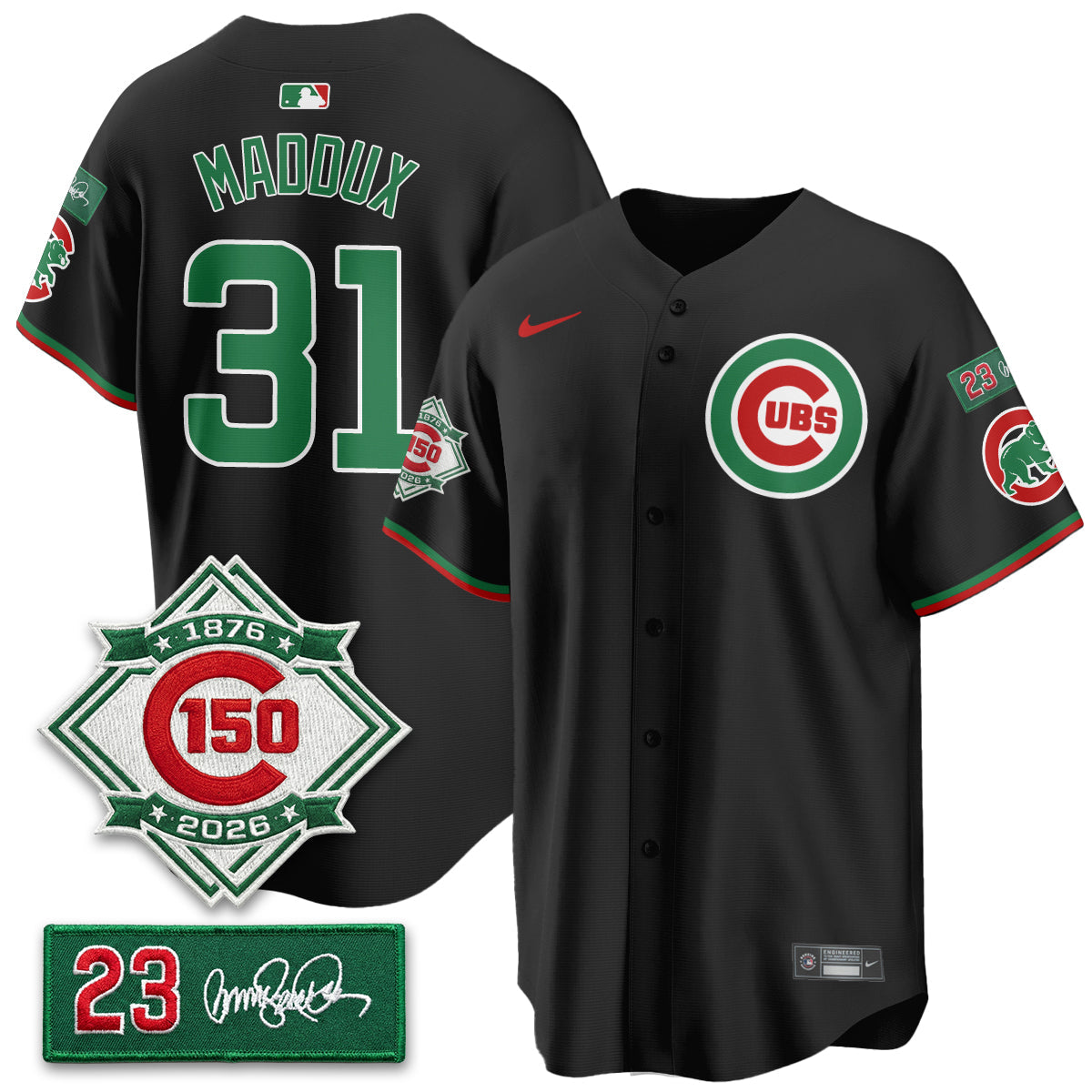 CHC Limited Mexico Jersey - 150th Anniversary + Ryne Sandberg Tribute Patch All Stitched
