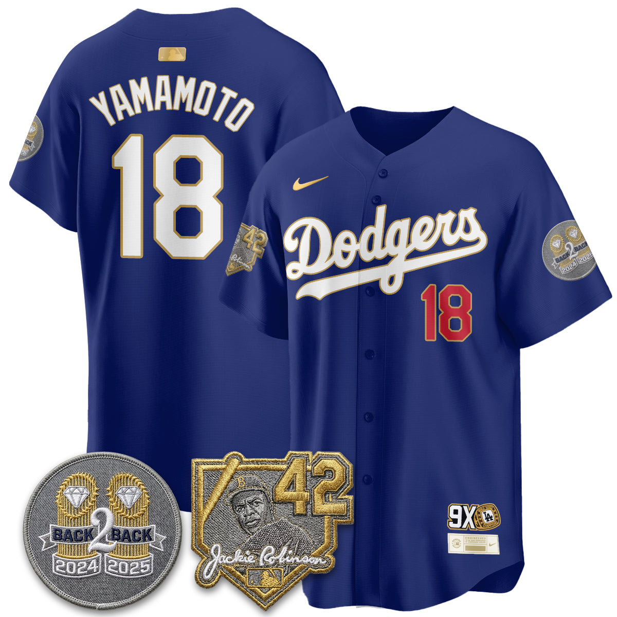 LAD -  2026 Jackie Robinson Day Vapor Limited Jersey - All Stitched