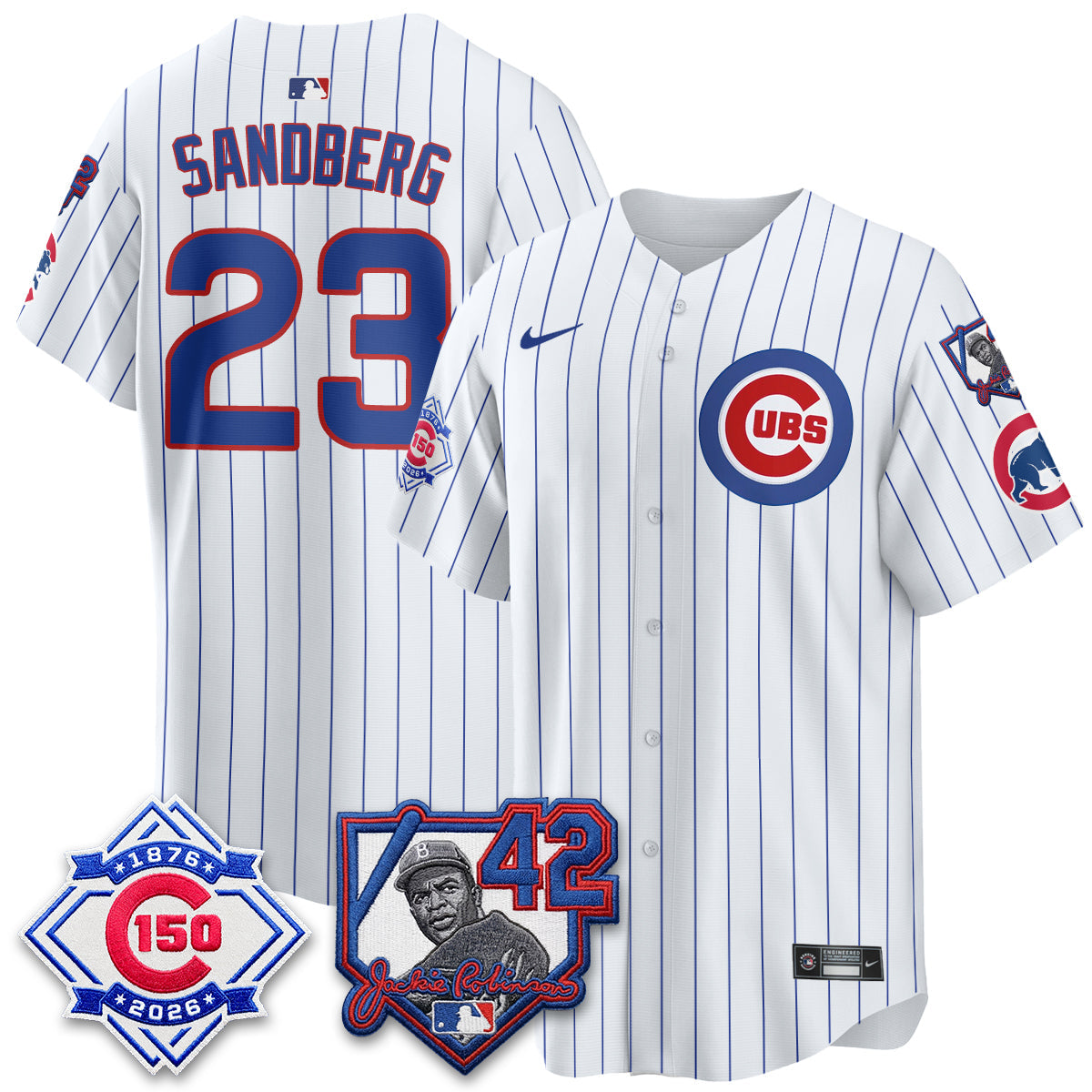 CHC 150th Anniversary & Jackie Robinson Day Patch Vapor Premier Limited Jersey - Stitched