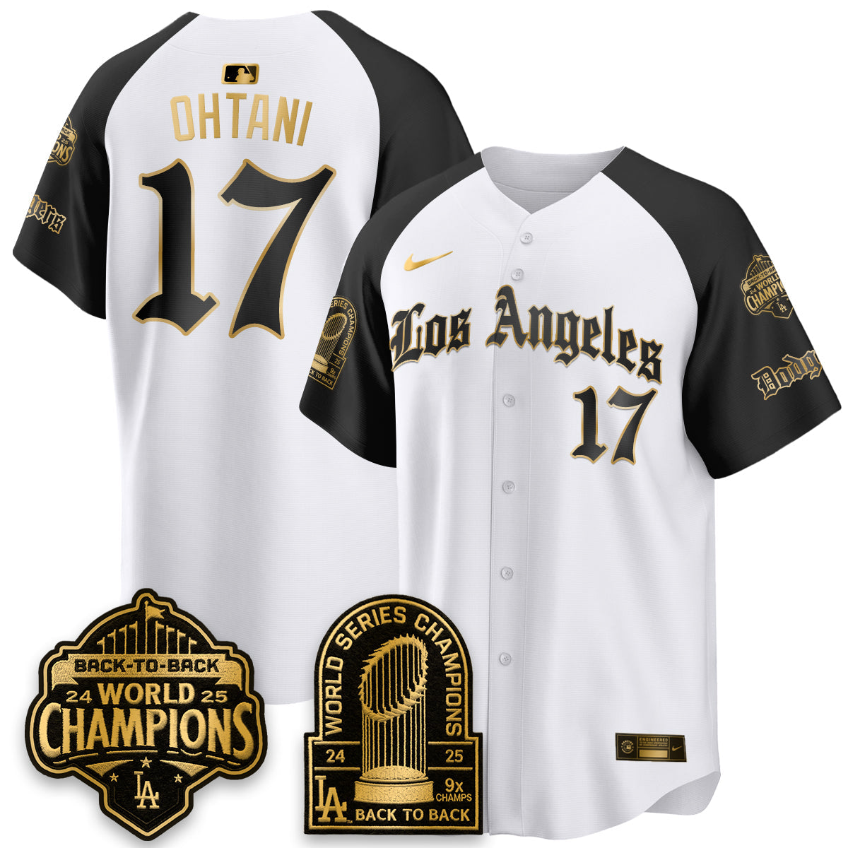 LAD WS Champions Back 2 Back Patch Vapor Premier Limited Gothic Edition Jersey - All Stitched