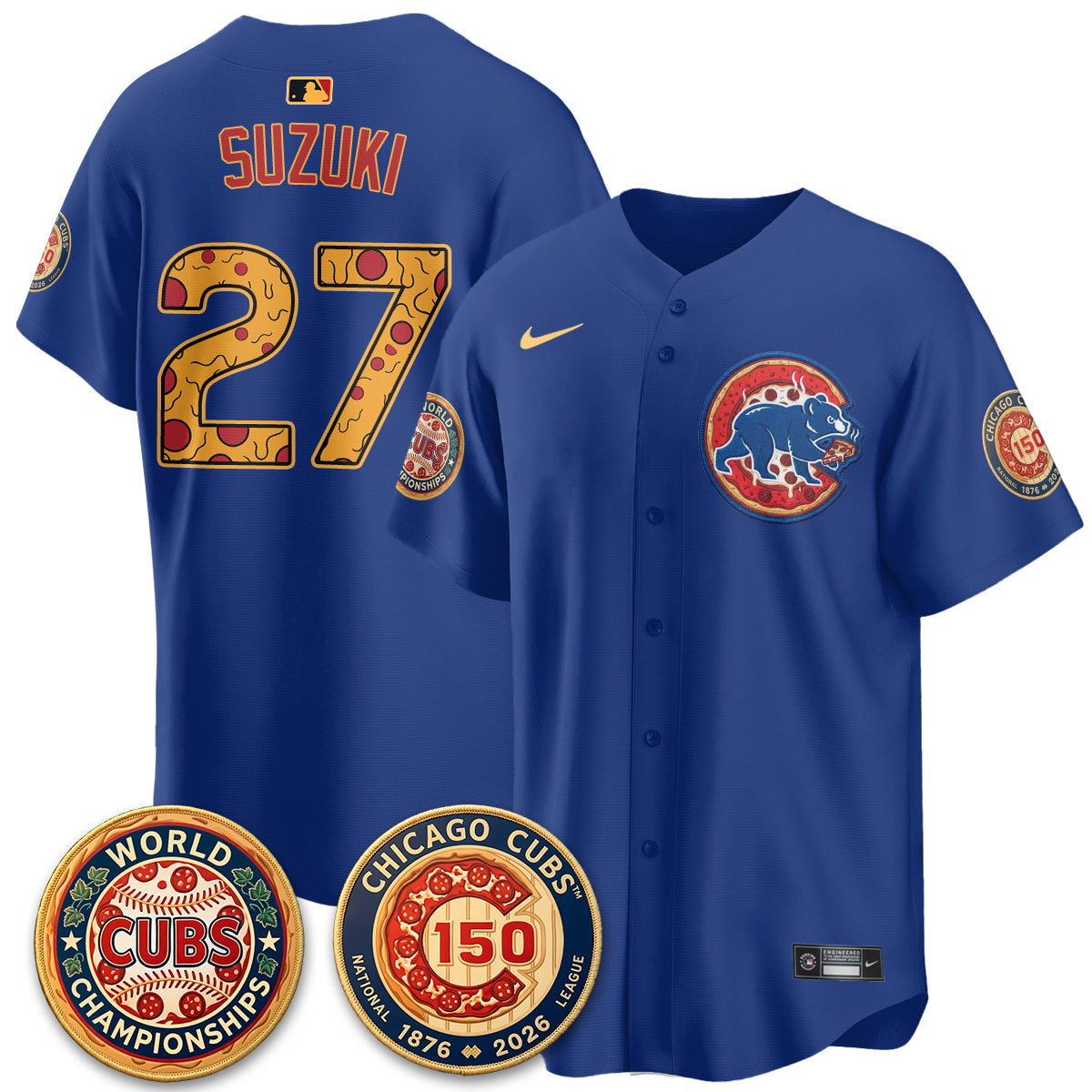 CHC Deep Dish Pizza Vapor Limited Jersey - Stitched