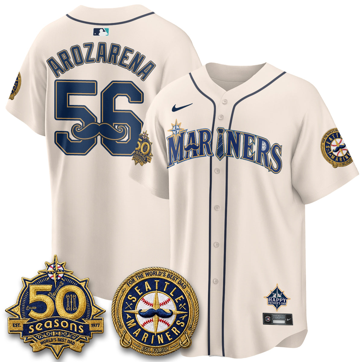 SEA Happy Father's Day Vapor Jersey - Stitched