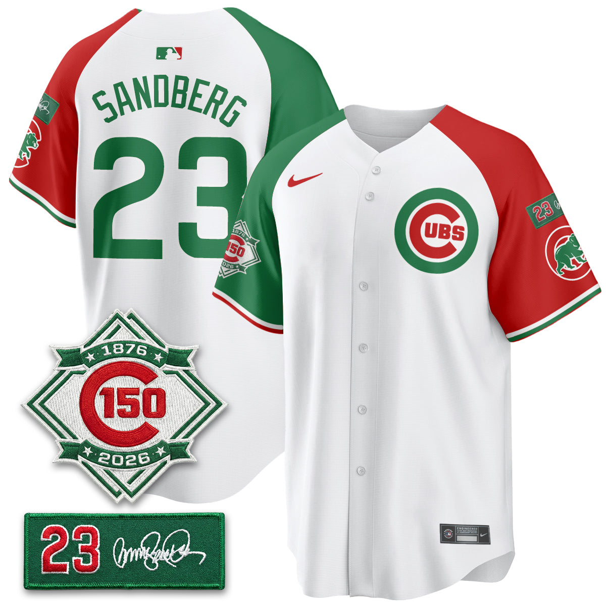 CHC Limited Mexico Jersey - 150th Anniversary + Ryne Sandberg Tribute Patch All Stitched