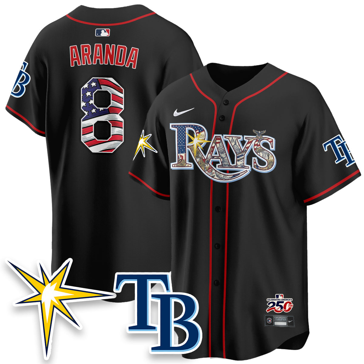 TB 2026 Independence Day USA Vapor Limited Jersey - Stitched