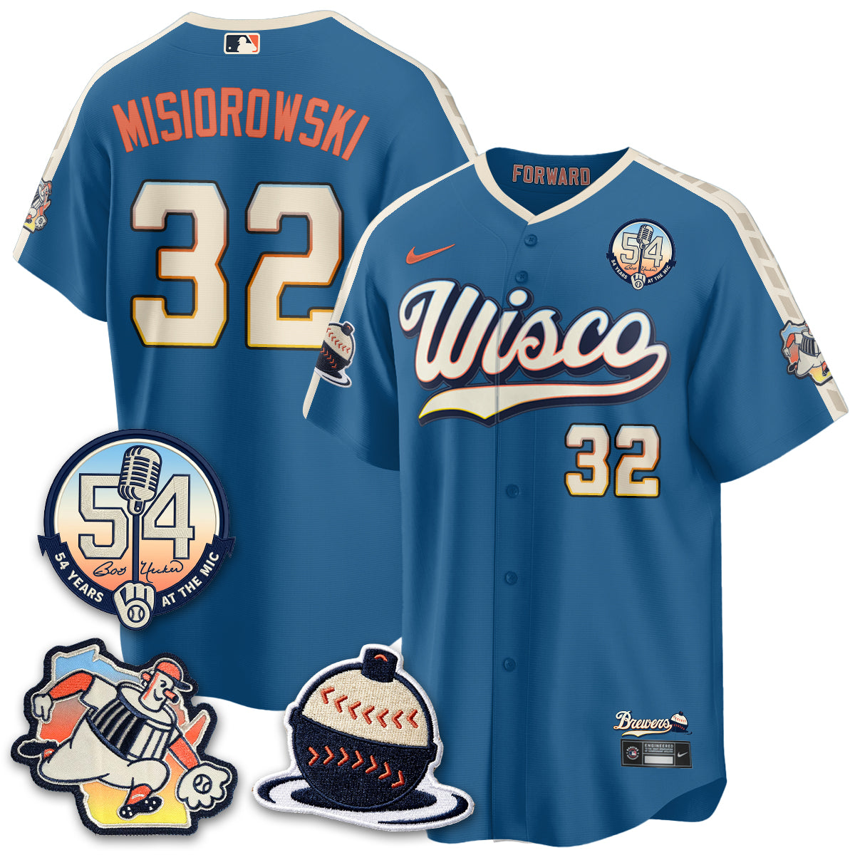 MIL 2026 City Connect Bob Uecker Vapor Limited Jersey - All Stitched V1