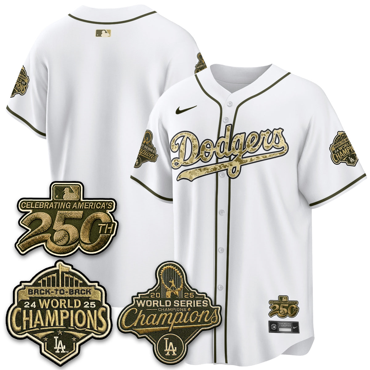 LAD Military Appreciation Game Day Jersey -Stitched