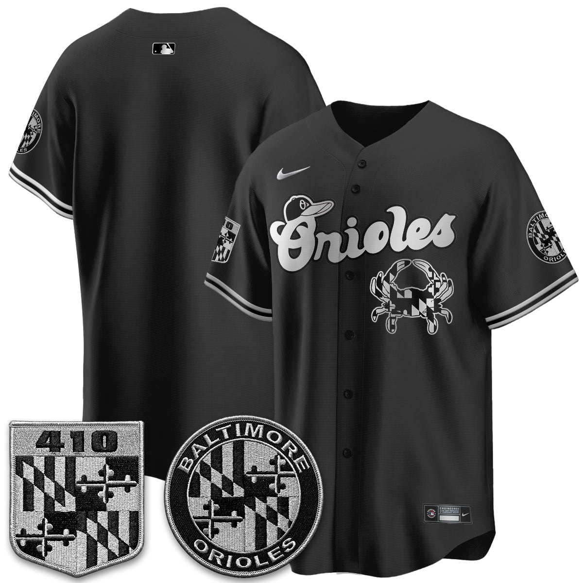 BAL Maryland Flag Vapor Limited Jersey - Stitched