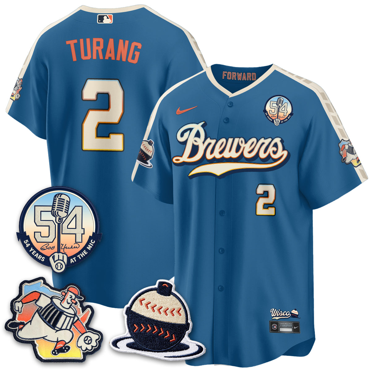 MIL 2026 City Connect Bob Uecker Vapor Limited Jersey - Stitched V1
