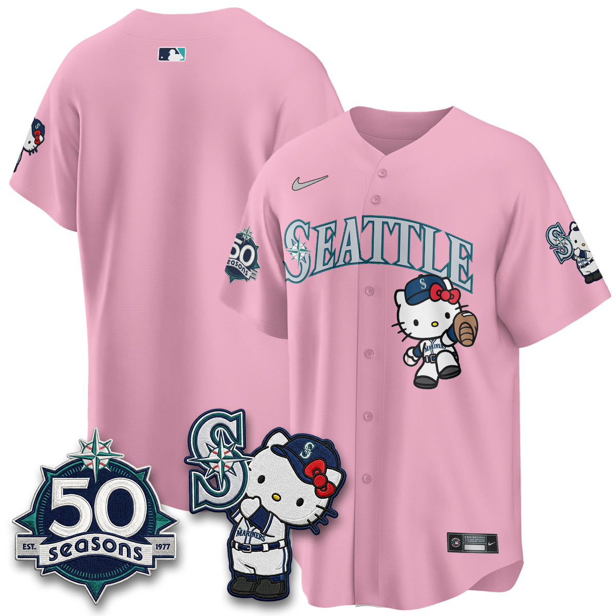 SEA x Meow KT Night Limited Teal Jersey - Stitched