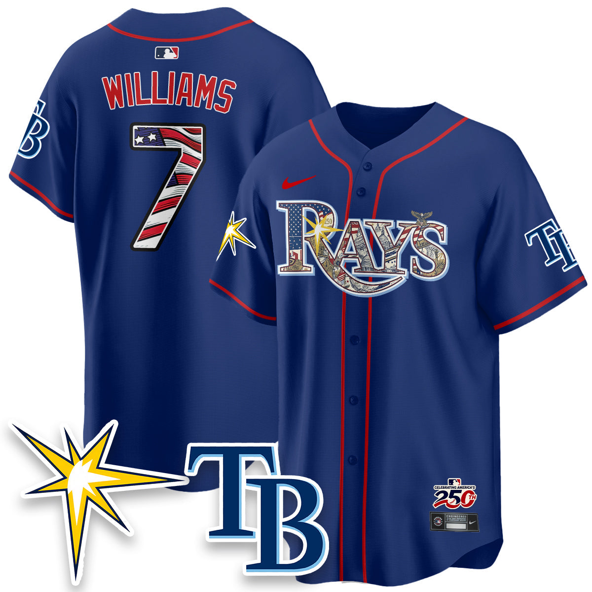 TB 2026 Independence Day USA Vapor Limited Jersey - Stitched
