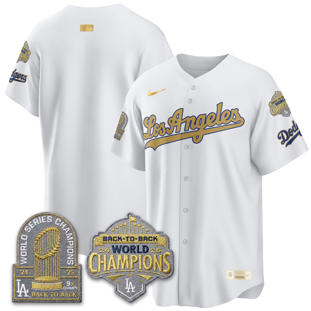 LAD Gold Collection Vapor Limited Jersey - 9x & B2B Champs - Stitched
