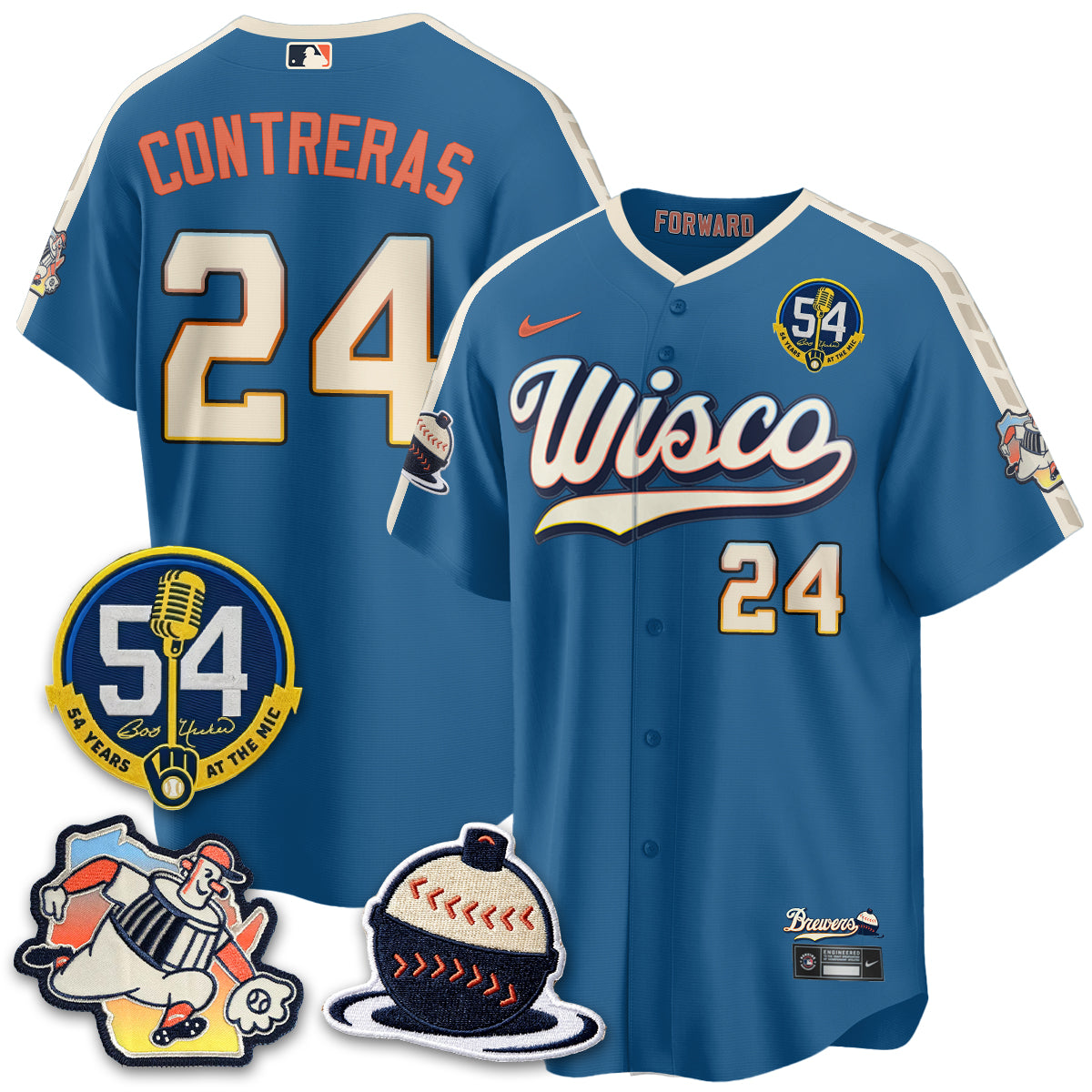 MIL 2026 City Connect Bob Uecker Vapor Limited Jersey - Stitched V1