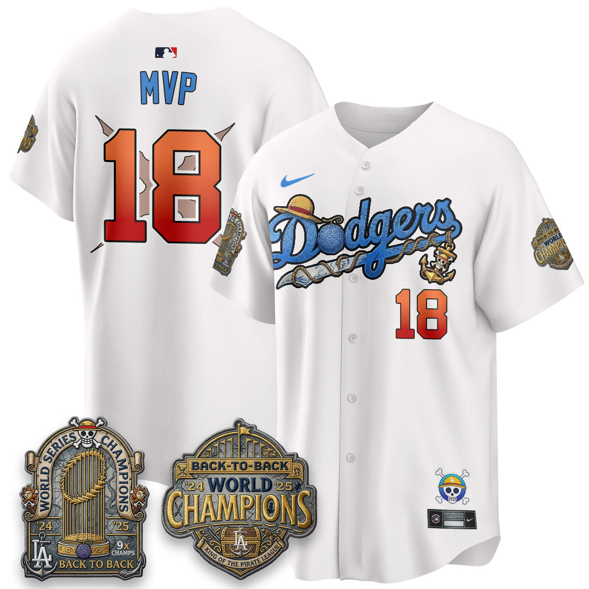 LAD x OP Japanese Cartoon Vapor Limited Jersey - Stitched