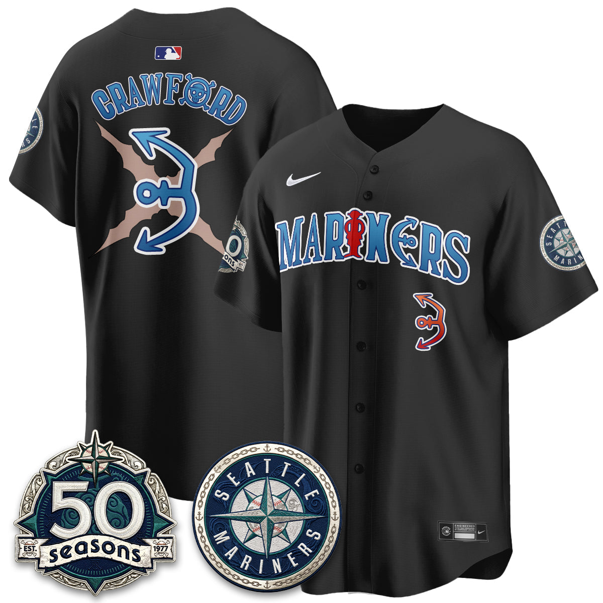 SEA x Japanese Cartoon Vapor Limited Jersey - Stitched