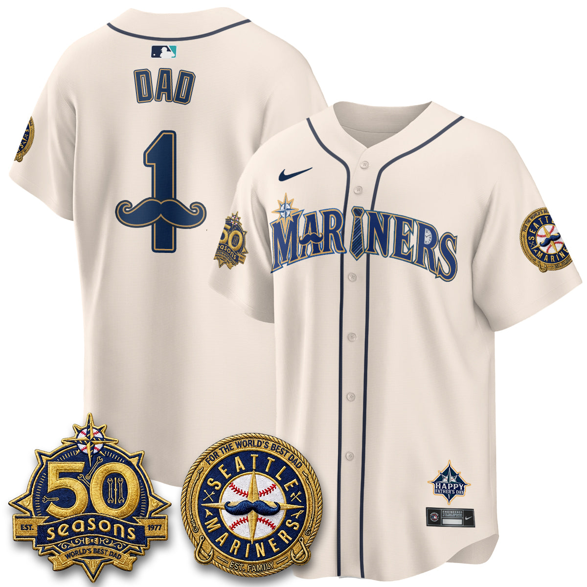 SEA Happy Father's Day Vapor Jersey - Stitched