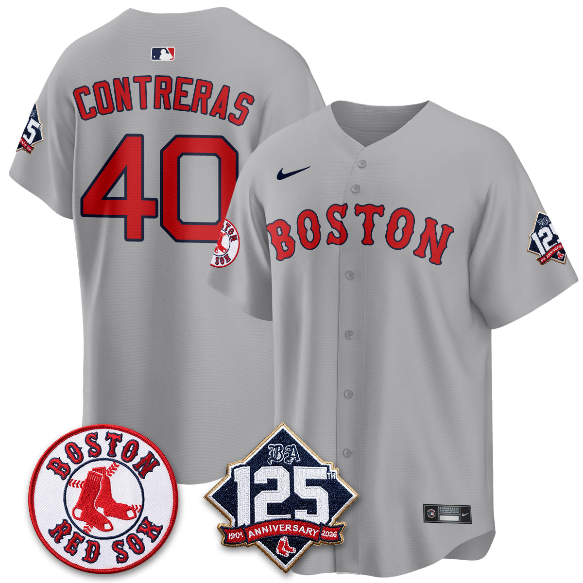 BOS 125th Anniversary Patch Vapor Jersey - Stitched