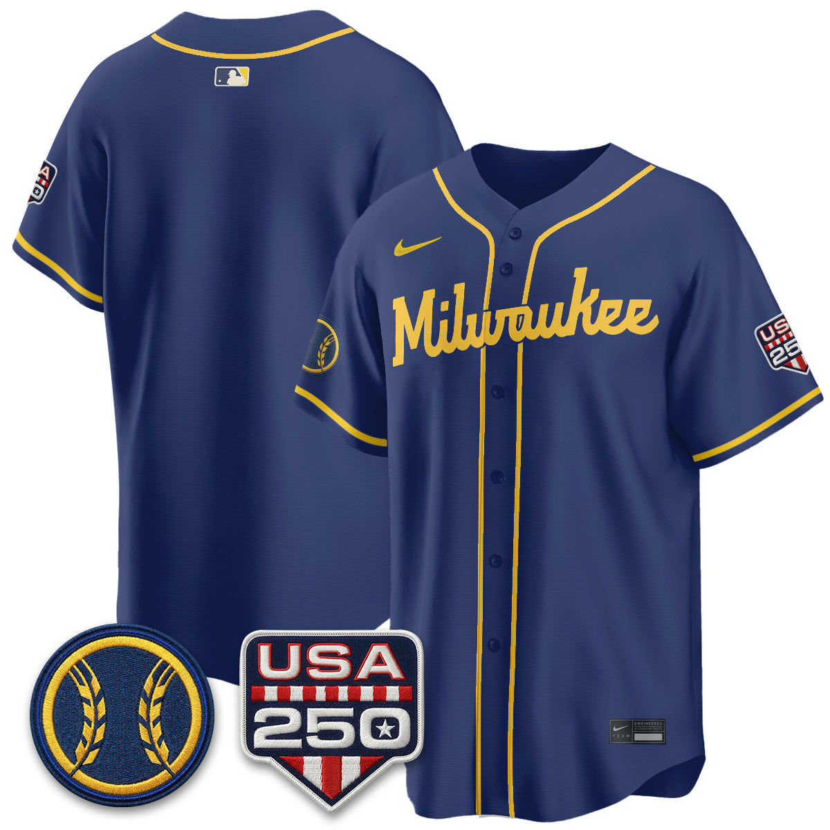 MIL Fourth of July Vapor Limited Jersey - Stitched