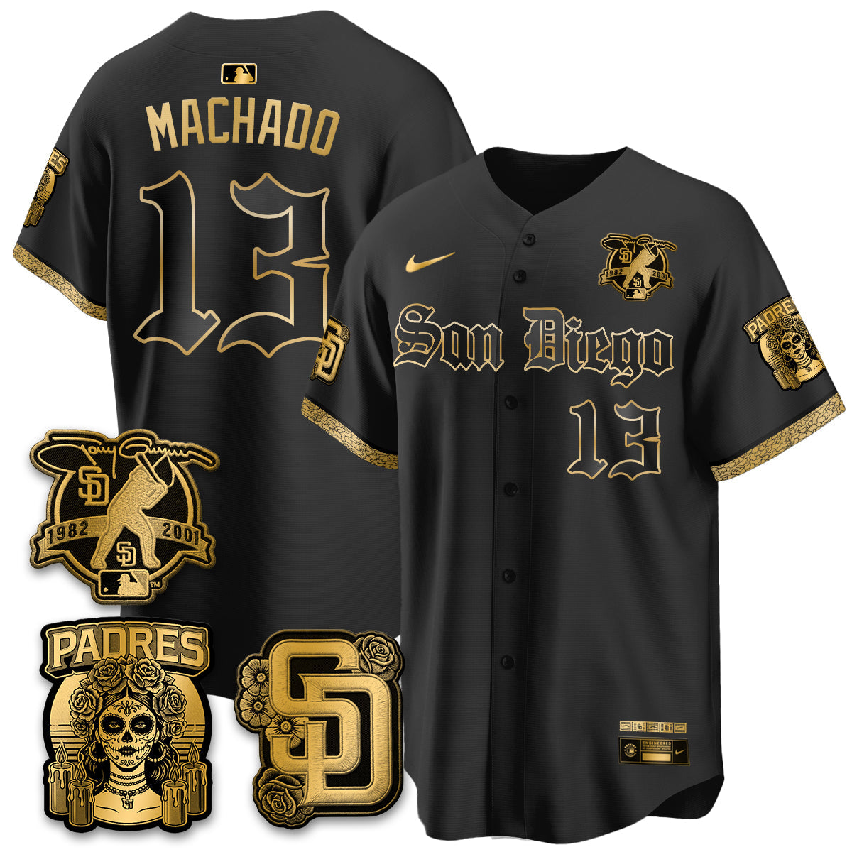 SD 2026 City Connect x Tony Gwynn Patch Vapor Premier Limited Jersey - All Stitched - V2