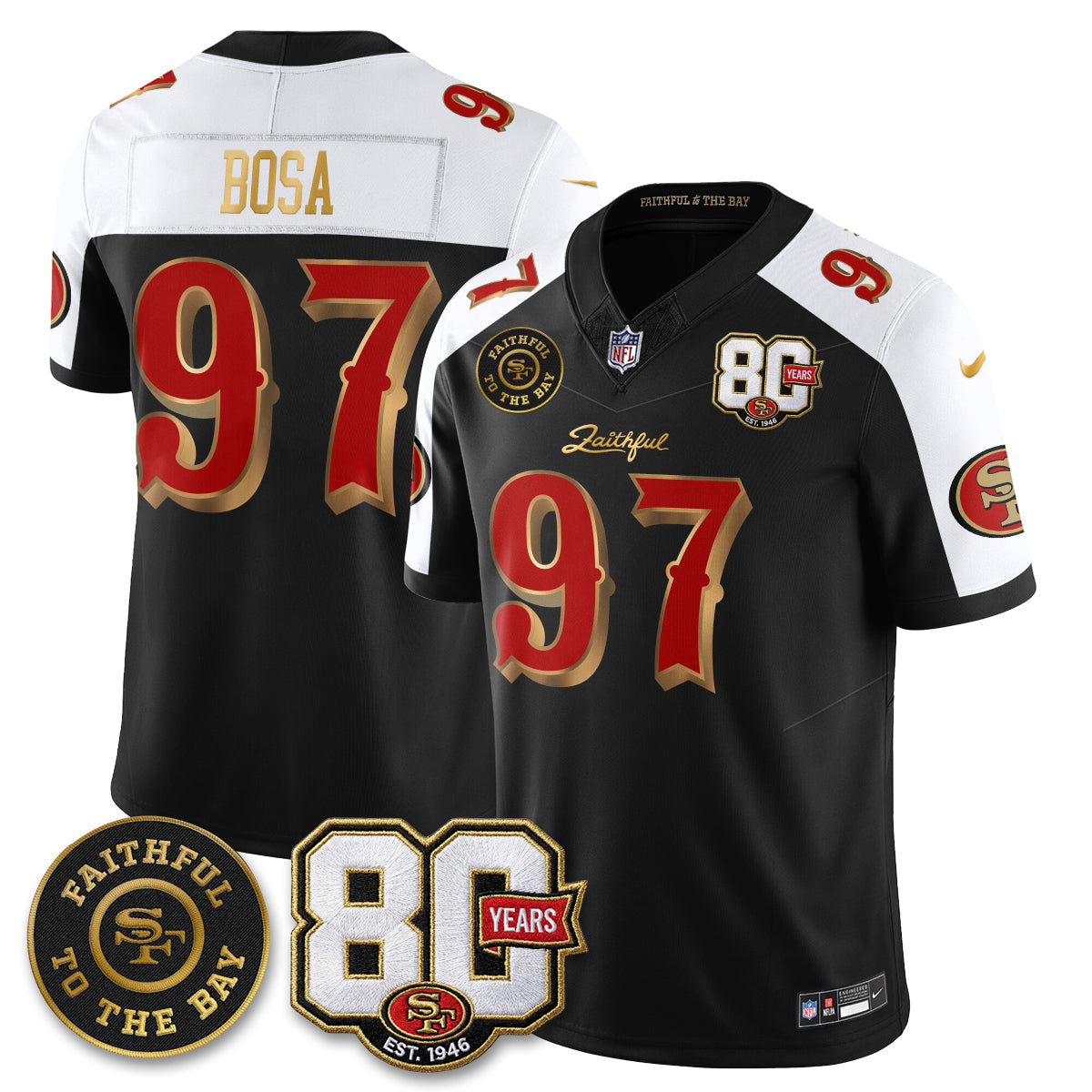 SF “Rivalries” Vapor Limited Jersey - Faithful To The Bay Patch - All Stitched