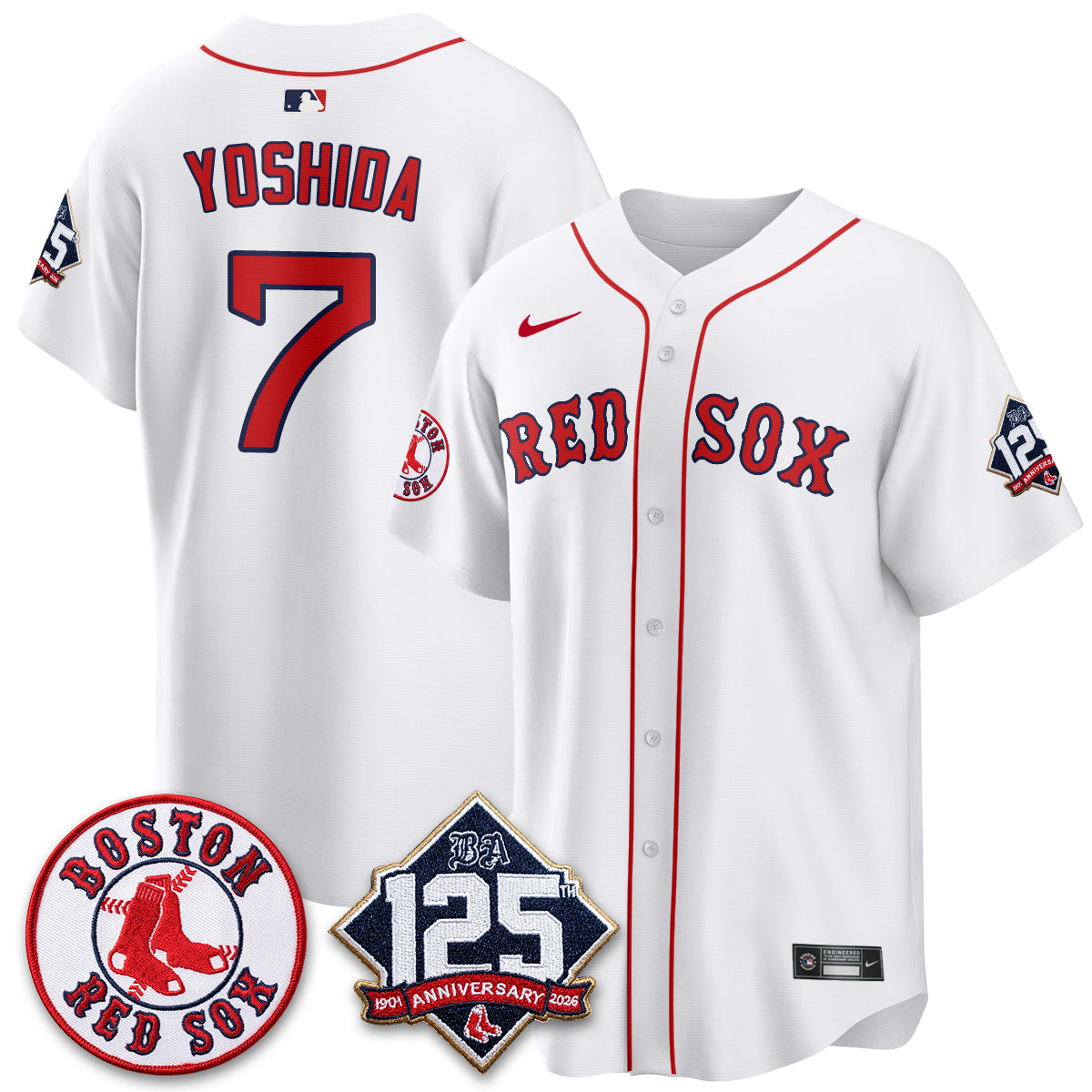 BOS 125th Anniversary Patch Vapor Jersey - Stitched