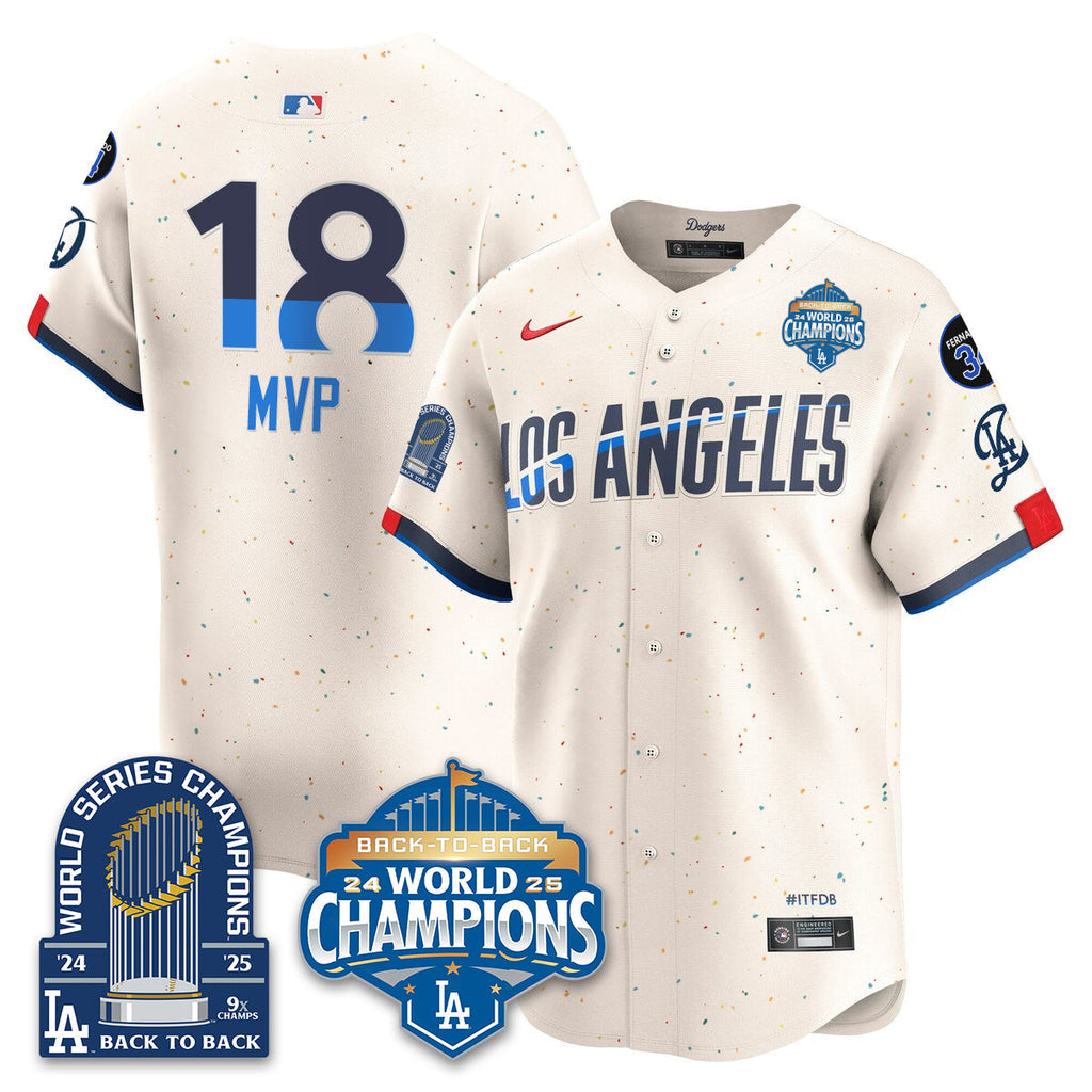 LAD Alternate  Vapor Limited Jersey - 9x Champs - Stitched