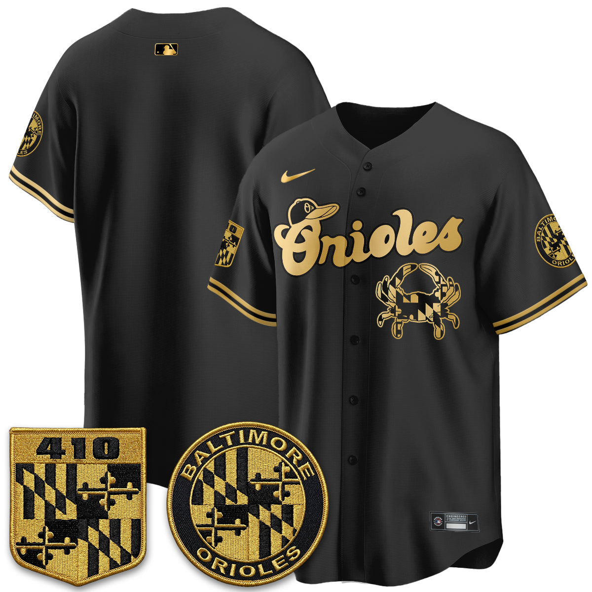 BAL Maryland Flag Vapor Limited Jersey - Stitched