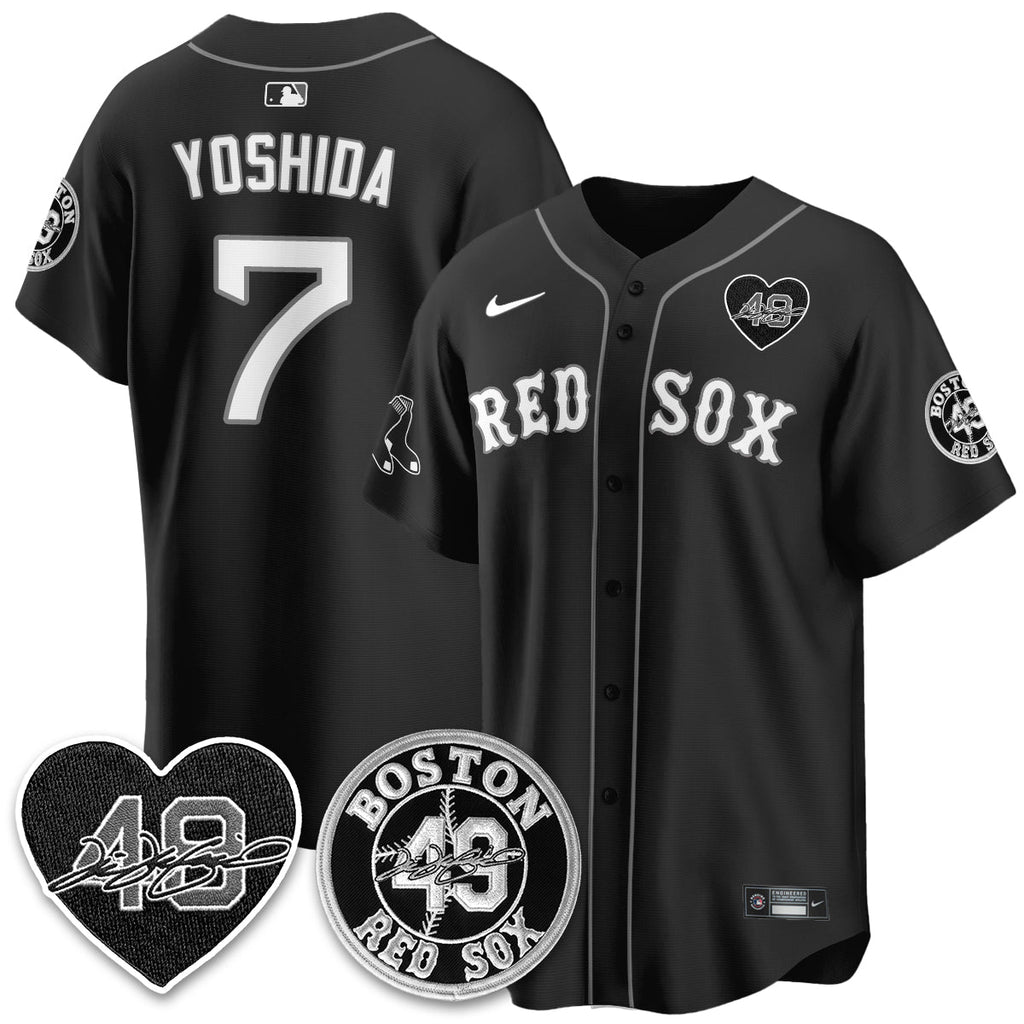 BOS Tim Wakefield Memorial Patch Vaper Premier Limited Jersey - Stitched