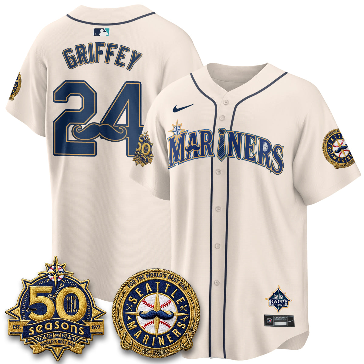SEA Happy Father's Day Vapor Jersey - Stitched