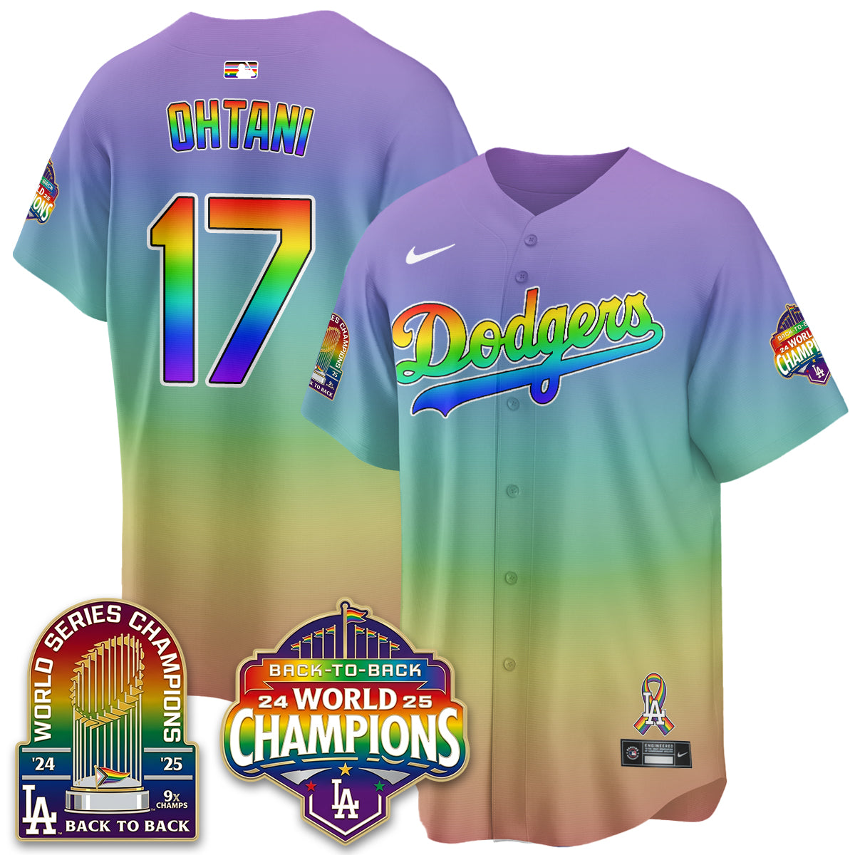 LAD Happy Pride Month Vapor Jersey - Stitched