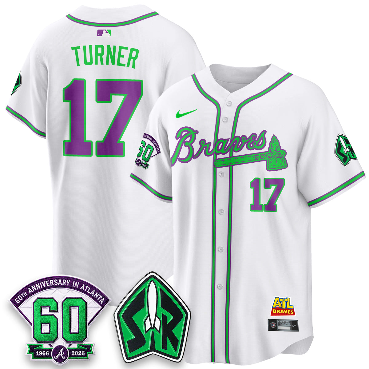 ATL 60th Anniversary Space Ranger Edition Vapor Limited Jersey - Stitched