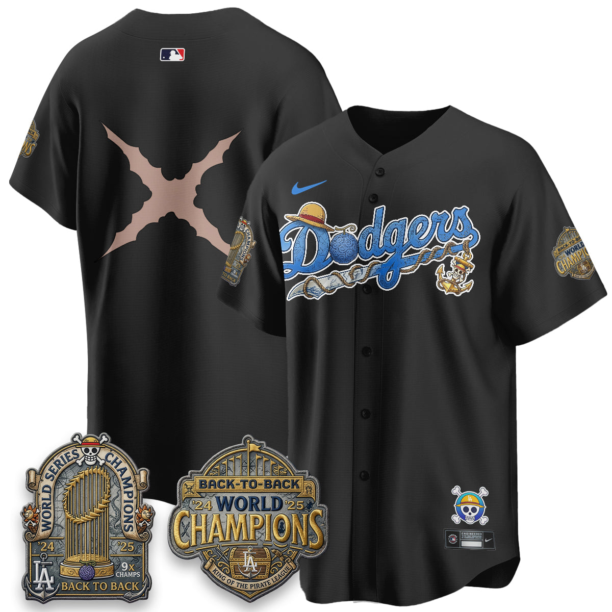 LAD x OP Japanese Cartoon Vapor Limited Jersey - Stitched