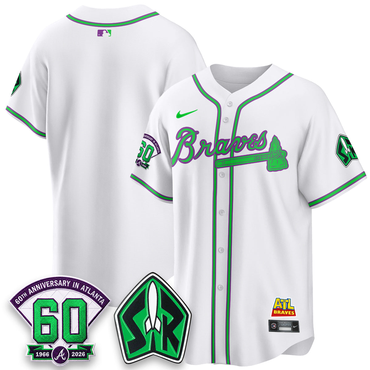 ATL 60th Anniversary Space Ranger Edition Vapor Limited Jersey - All Stitched