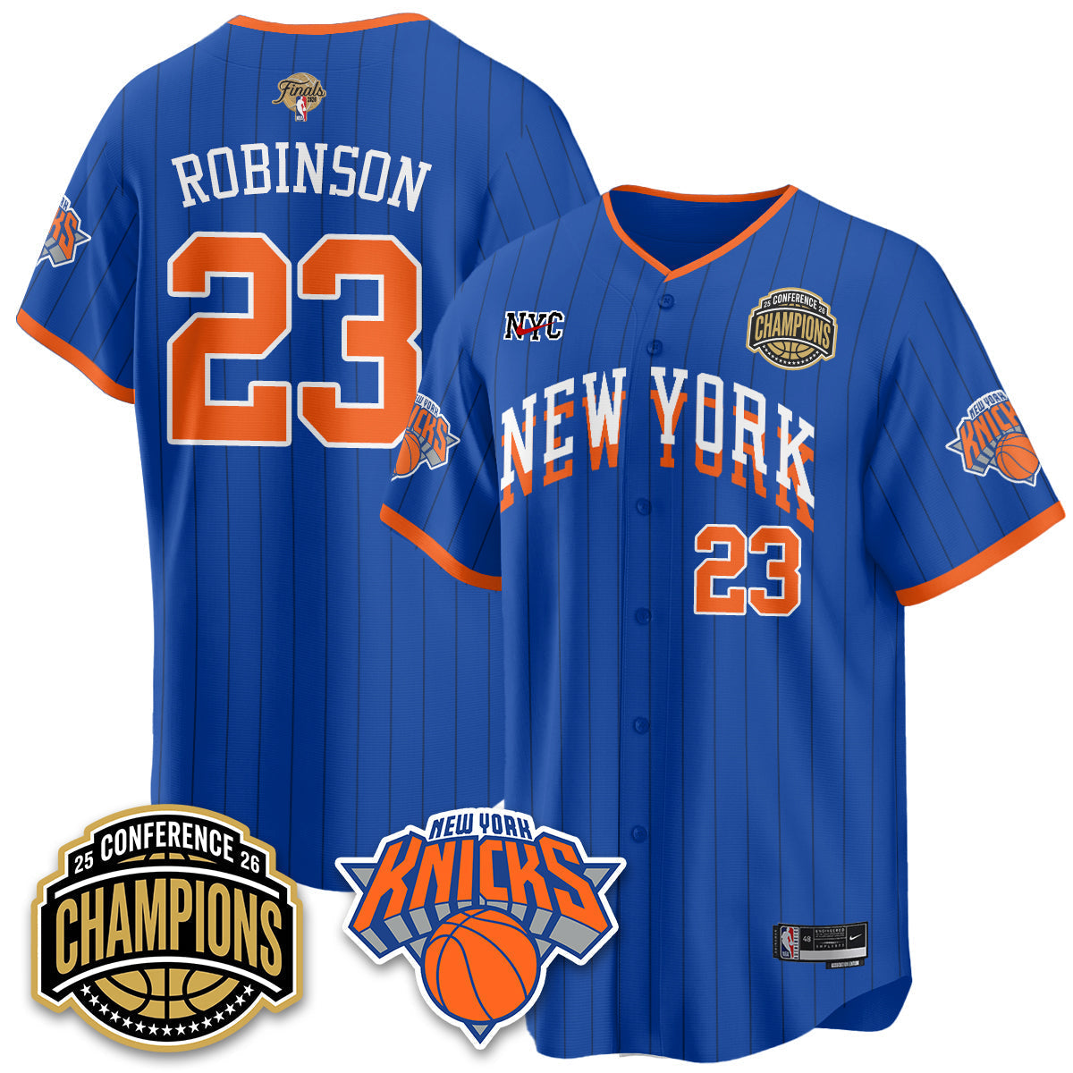 NYK 2026 NBA Finals Vapor City Edition Jersey V2- Stitched