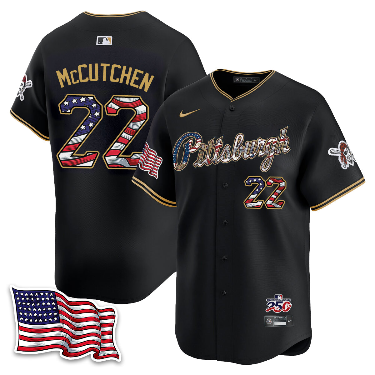 PIT 2026 Independence Day USA Vapor Limited Jersey - Stitched