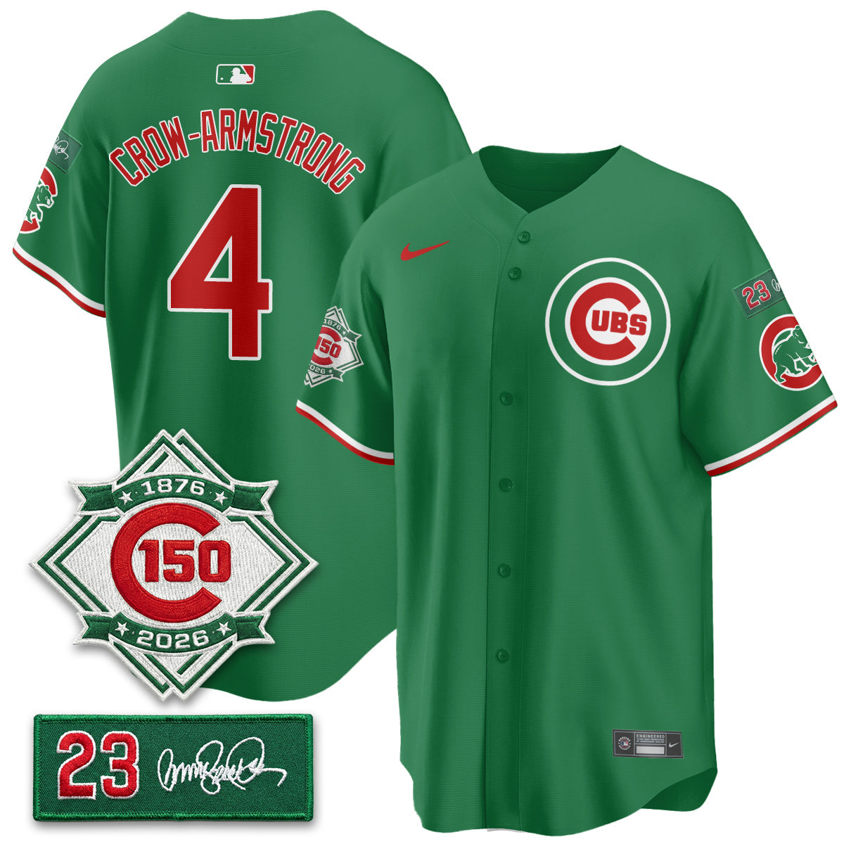 CHC Limited Mexico Jersey - 150th Anniversary + Ryne Sandberg Tribute Patch All Stitched