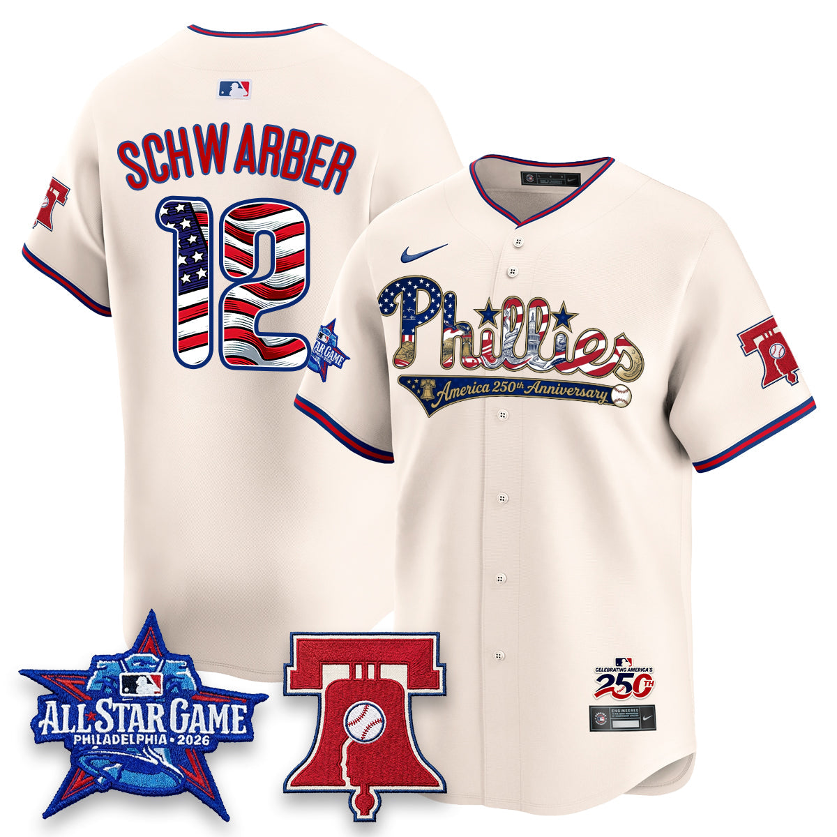 PHI 2026 Independence Day USA Vapor Limited Jersey - Stitched